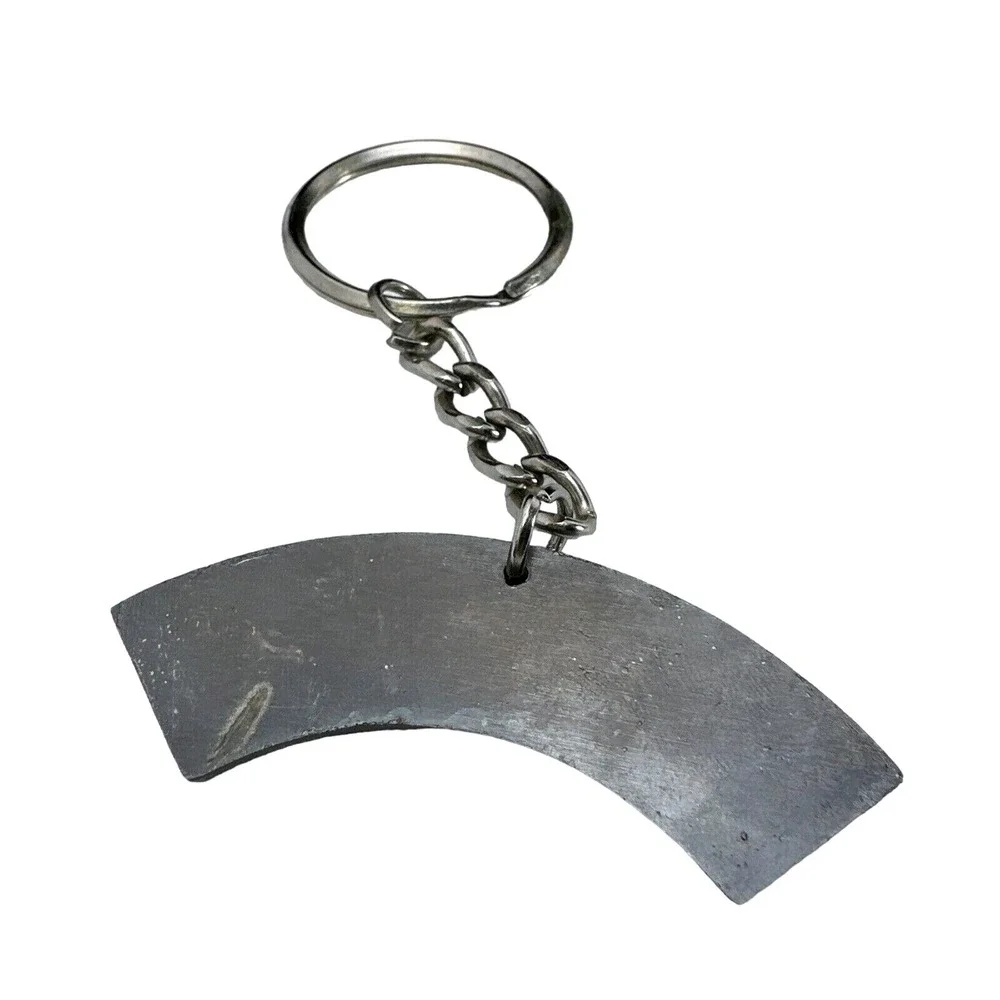 Baileys Irish Cream Metal Curved Logo Keychain Silver Tone Bar‎ Pub Accessory